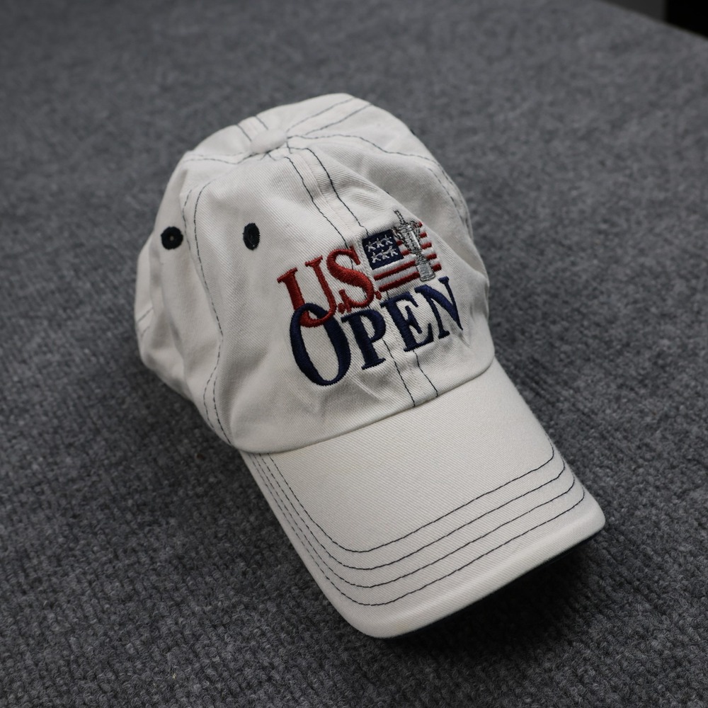 US Open Hat Cap Strap Back‎ White Golf Pebble Beach 2010 Tournament Mens